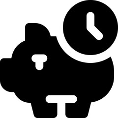 auto saving glyph icon. Strong and solid vector icon for websites, mobile interfaces, presentations, and visual branding. High quality and easy to edit. © Yaprativa