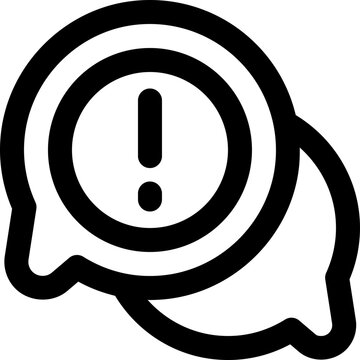 chat line icon. Clean and minimalist vector icon for websites, mobile apps, presentations, and logos. Fully scalable and customizable for any project.