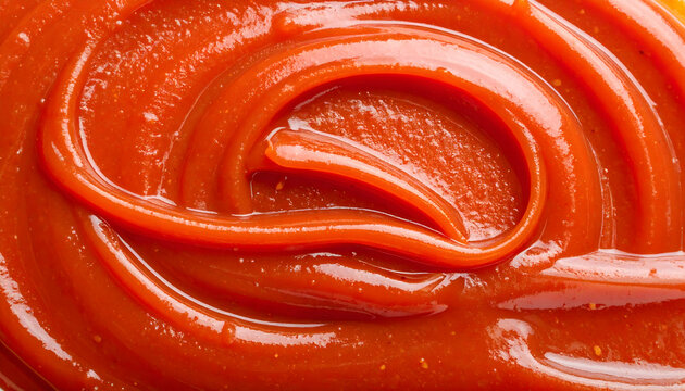 Rich sauce texture background with glossy swirls, ideal for food, packaging, and menus.