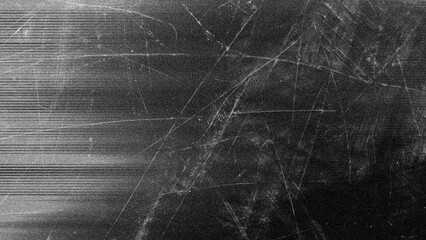 Vintage scratched surface with horizontal lines and noise, distressed background for design. © Z.Graphikos