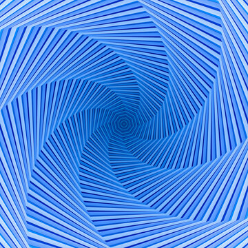 Blue spiral with octogonal center