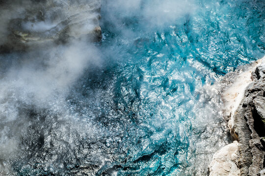 New Zealand, Whakarewarewa, Geothermal field