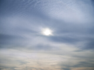 Obraz premium The sky is covered with haze