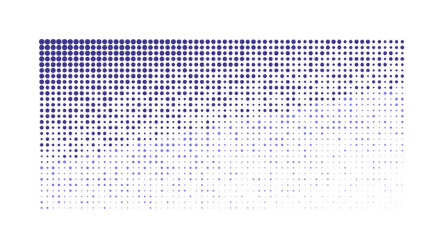 Dark blue and light blue dot pattern on a black background, featuring a diagonal split effect with a gradient transition across the grid layout