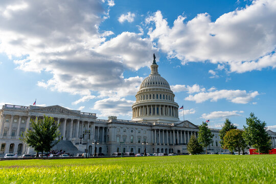 Washington monument architecture. Washington DC. US Senate. Federal government in the nation capital. USA symbol. American capital city. Washington State Capitol. United states Capitol