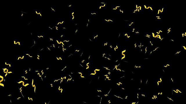 Multicolored confetti party popper explosion and burst animation. concept for birthday party, new year celebration, happy moment.
