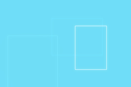 Light blue background, with thin white, rectangular outlines, creating, a clean and, minimalist geometric composition, for projects