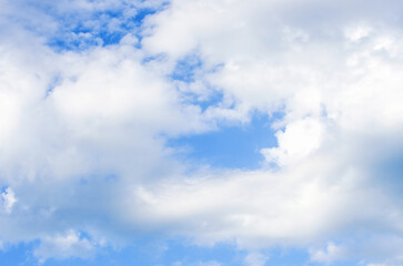 Fototapeta premium White clouds in blue sky