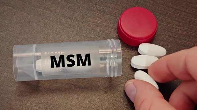 MSM sulfur compound supplement for joint and connective tissue support