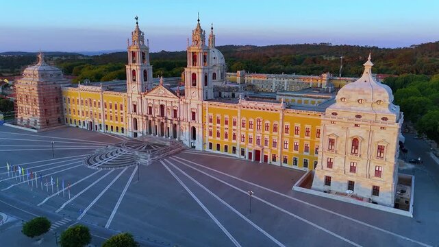 The Palace of Mafra in the district of Lisbon, Portugal. UNESCO's World Heritage Site