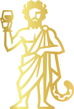 Golden Dionysus Greek God of Wine and Celebration