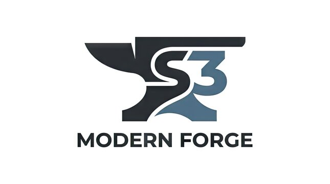 Modern Forge logo featuring anvil and stylized typography.