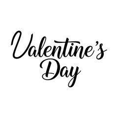 Fototapeta premium Valentine's Day Calligraphy Lettering Vector Illustration