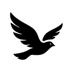 Naklejka premium Flying Bird Dove Icon