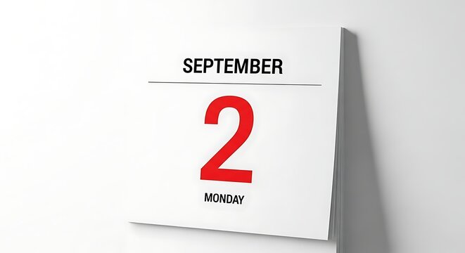 A calendar page displaying the date september 2