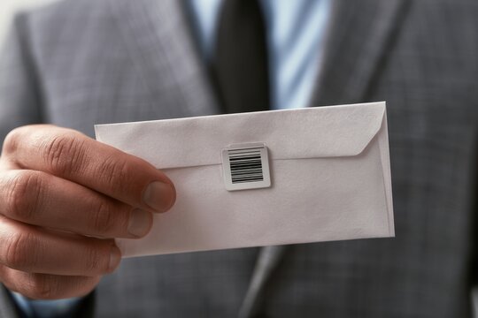 Manager Holding Plain Envelope with Revoked Access Badge Inside