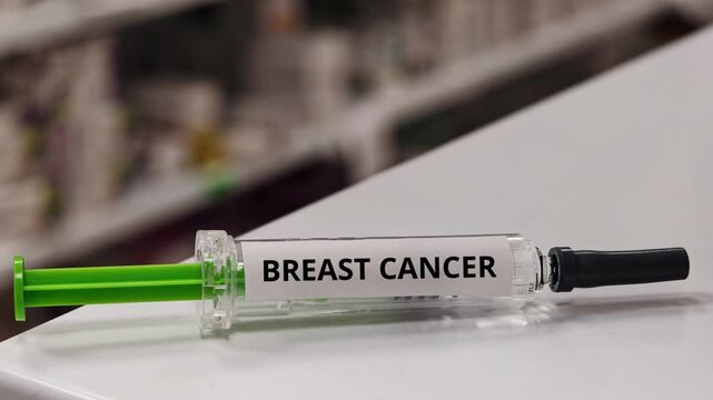 BREAST CANCER injectable medicine in a prefilled syringe for treatment of this cancer indication