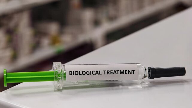 BIOLOGICAL TREATMENT injectable immune-targeted therapy supplied in a prefilled syringe for a selected indication