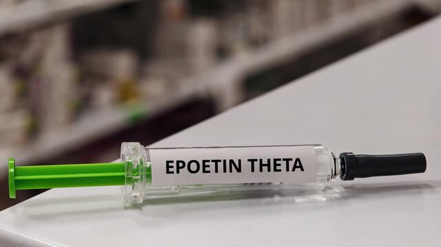 EPOETIN THETA erythropoiesis stimulating medicine in a prefilled syringe for anemia
