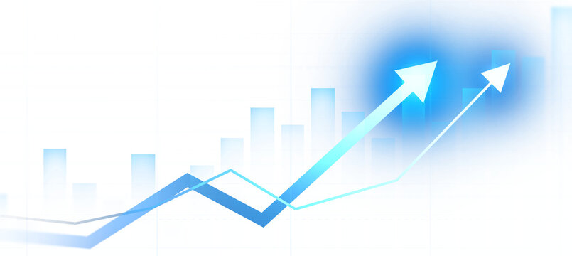 Trade stock market business analytics graph and financial chart. Transparent or png stock market investment trading graph growth.	
