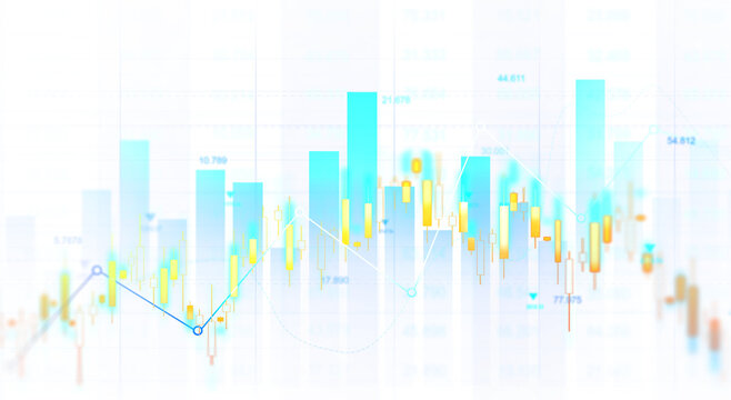 Transparent or png stock market investment trading graph growth.Trade business analytics graph and financial chart.	
