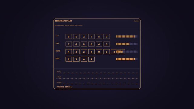 Digital Target Locator HUD Seamless Loop