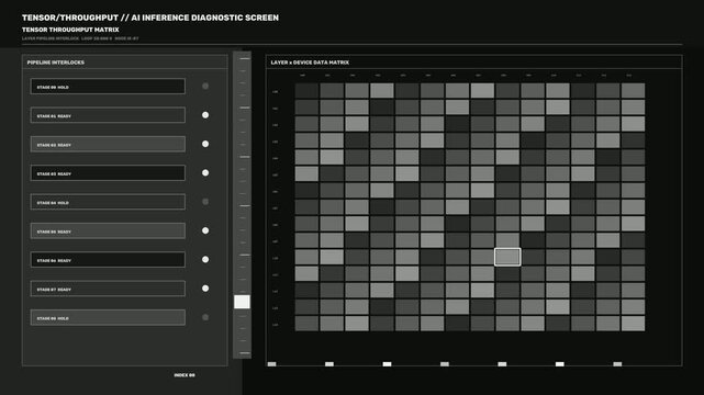 AI Inference Diagnostic Screen Seamless Loop