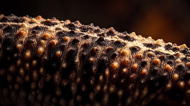 Close-Up Detail of Textured Reptile Skin and Scales