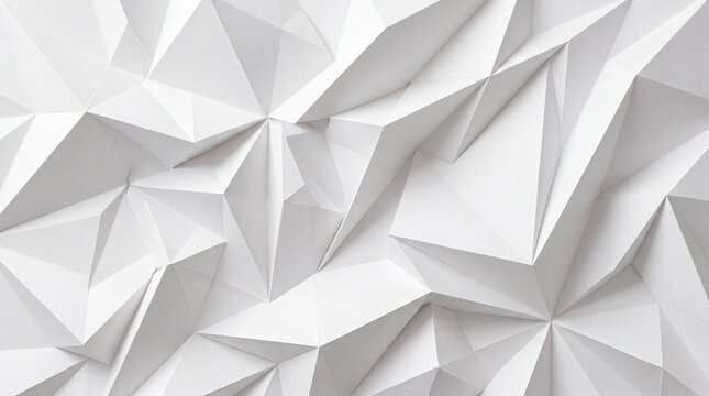 Abstract Geometric White Polygonal Background Texture