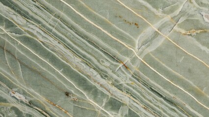 Green marble texture with diagonal white veins, luxury emerald stone surface background, elegant polished onyx slab pattern for interior design and architectural wall © saba studio