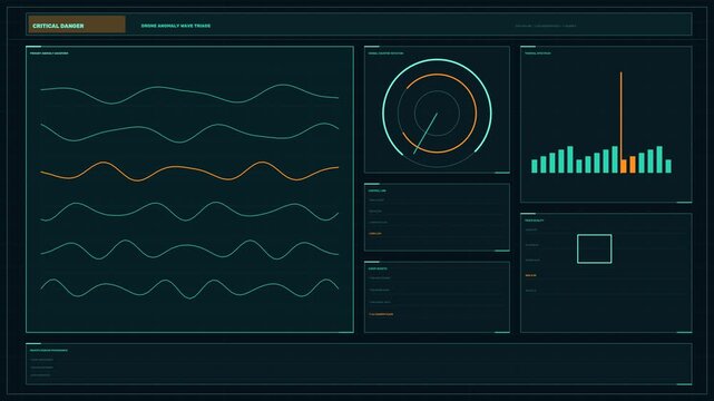 Drone Surveillance Anomaly Dashboard Seamless Loop