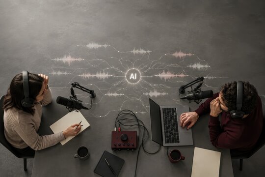 Collaborative AI Podcast Editing Workflow From Above