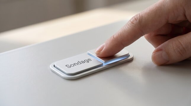 Minimalist Hand Switch Bondage, Smart Home Control Device, Finger Pressing Button, Interior Design, Modern Automation Concept, Home Organizer, White Surface, Simple Control Interface