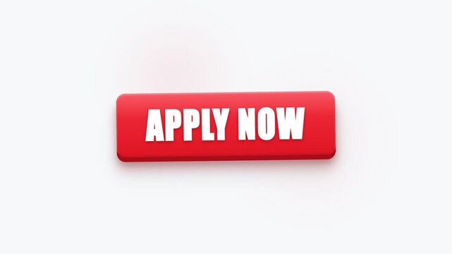 A vibrant red rectangular button with bold white text urging immediate action for users to apply without delay