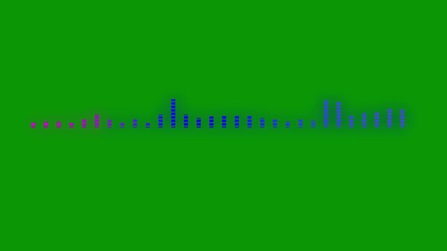 minimalist audio wave spectrum animation on transparent background glowing white waveform lines digital sound frequency visualization music equalizer motion, modern clean. 4k loop