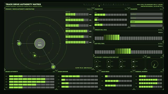 Vehicle Control HUD with Torque and Brake Status