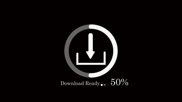download icon arrow connection and download management 4k animation video