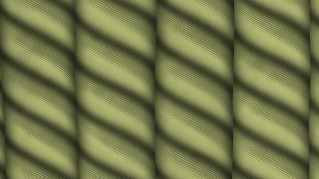 Shimenawa Rice Straw Rope With Twisting Fiber Bundles, Japanese New Year Seamless Loop Background in bright green tones