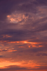 Obraz premium Gorgeous sunset over the sea