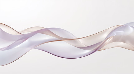 Naklejka premium Abstract fluid gradient background featuring large translucent glass-like ribbons and layered forms for a modern futuristic visual.