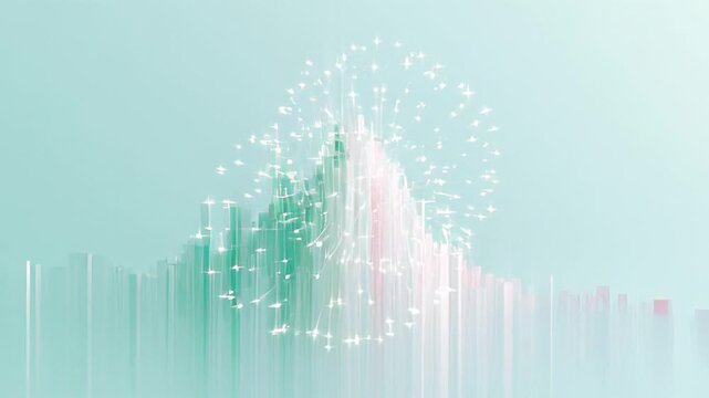?Mesmerizing vertical light streaks in motion create dynamic abstract background