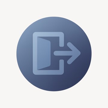 Logout icon with arrow