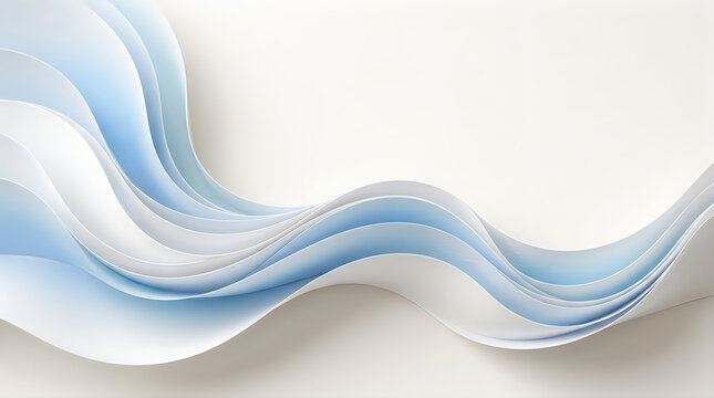 Abstract flowing blue and white waves background for international peace day celebration and harmony concept