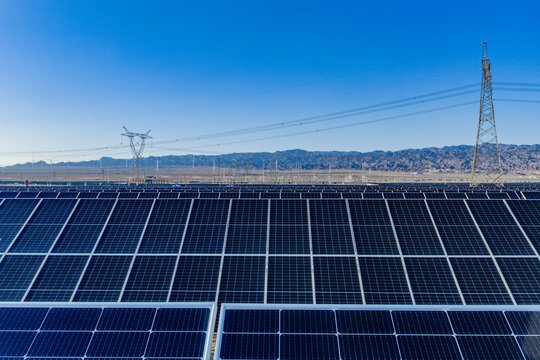Solar photovoltaic panels; wind turbine power plant; new energy