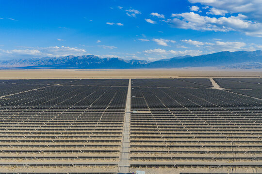 Solar photovoltaic panels; wind turbine power plant; new energy