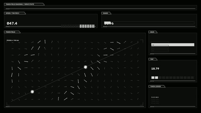 AI Inference Diagnostic HUD Seamless Loop