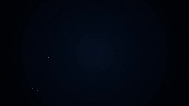 Minimalist dark abstract background with subtle blue gradients and faint starlight dots for digital design