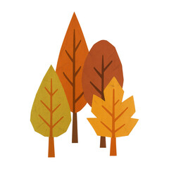 Naklejka premium PNG Colorful autumn leaves illustration.