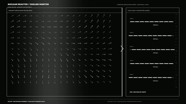 Nuclear Reactor Cooling Monitoring HUD