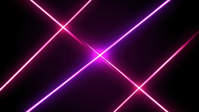 abstract neon pink purple glowing energy beams on matte black void futuristic background for modern tech banner ad design